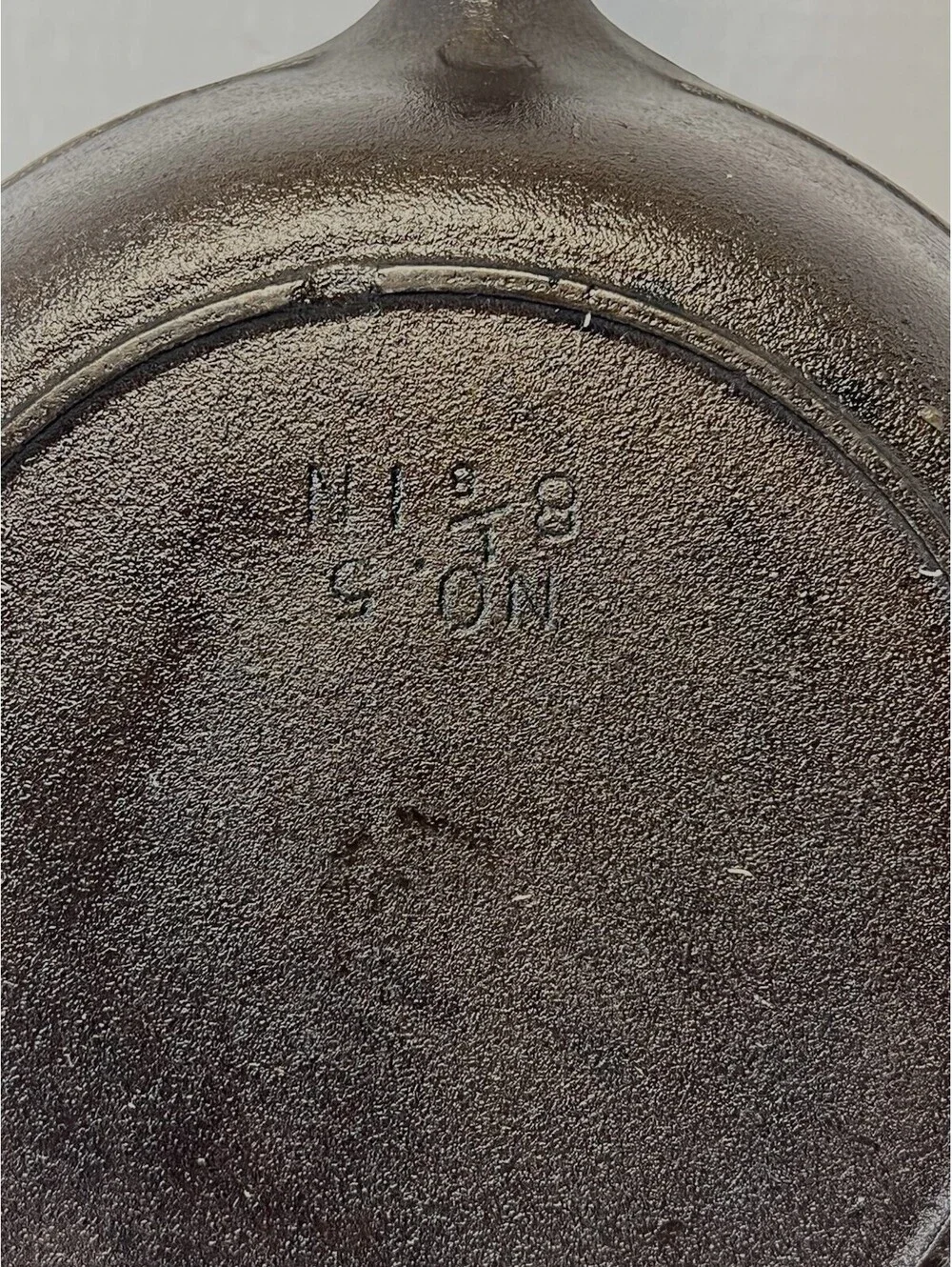Unmarked Birmingham Stove 8-1/6 Inch Cast Iron Skillet Single Notch 1930’s